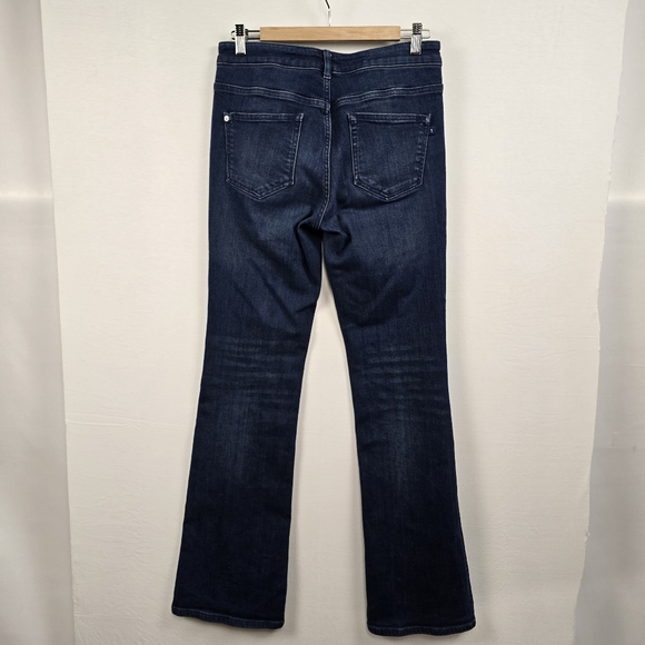 Anthropologie Pilcro Demilune Mid-Rise 33" Bootcut Jeans Blue Size 29T - Picture 11 of 16